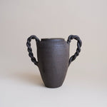 Black swirl vase - Misena Ceramics