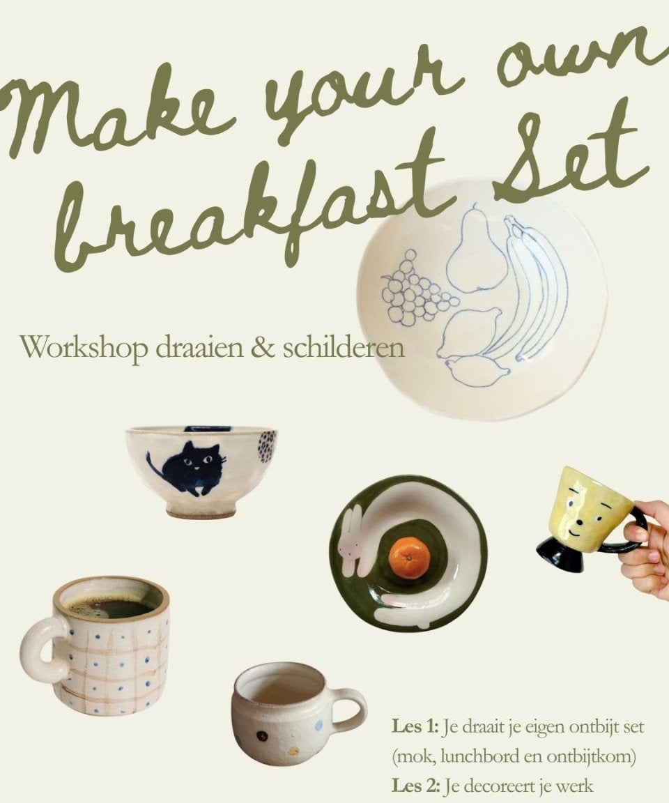 Maak je eigen ontbijtset 2x 2u - Misena Ceramics