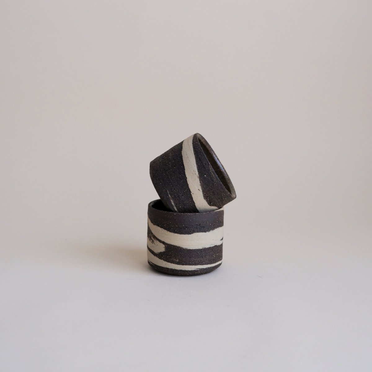 Marbled cup - Espresso - Misena Ceramics