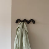 Wavy triple clothing hook